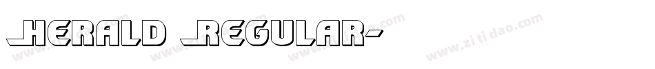 Herald Regular字体转换